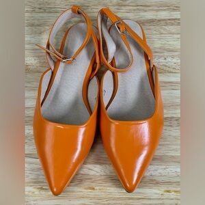 London Rebel Sling Back Ballet Flats